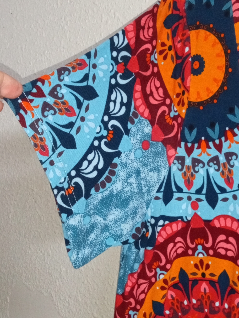 Kids' Blue Multi Medallion Print One-Piece